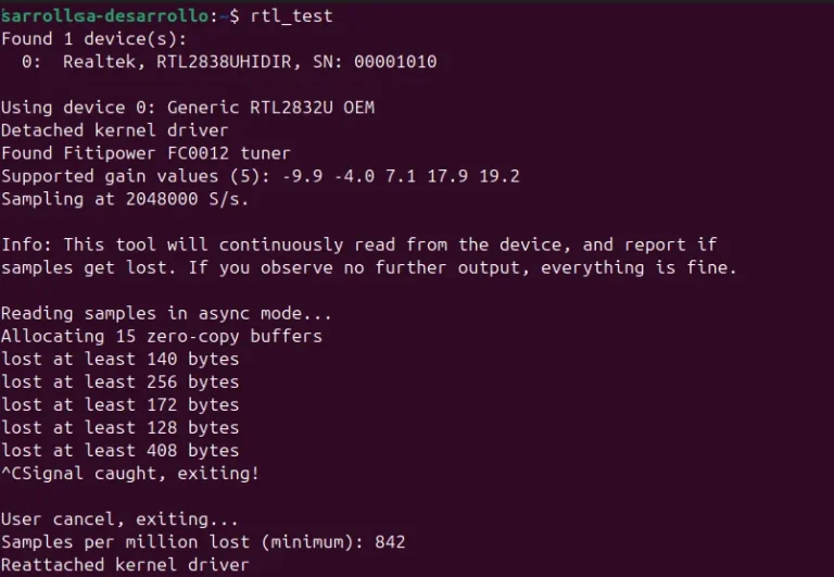Guía Tutorial: Instalación y Uso de rtl_tcp desde Repositorios Oficiales de Linux