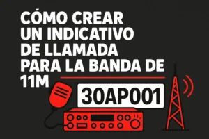 crear un indicativo de 11 metros