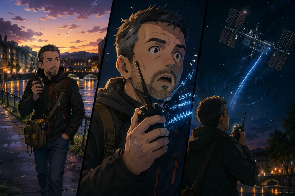 afición por los satelites de radioafición