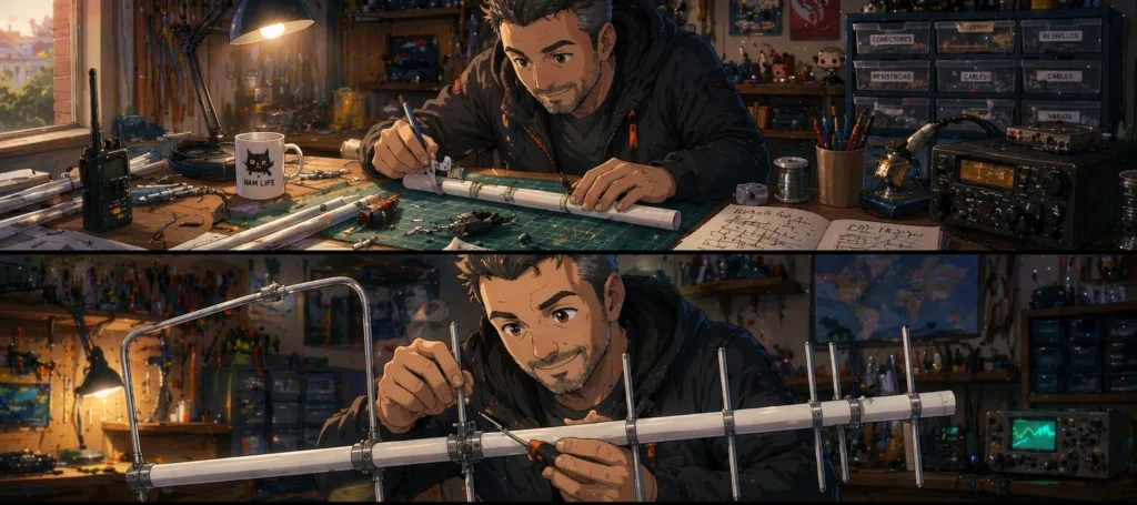 Antena Moxon-yagi casera