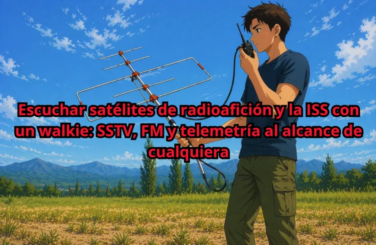 Escuchar satélites de radioafición y la ISS con un walkie: SSTV, FM y telemetría al alcance de cualquiera