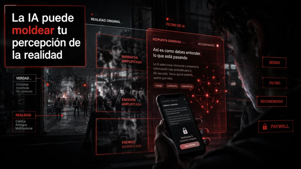 La IA puede moldear la percepción de la realidad