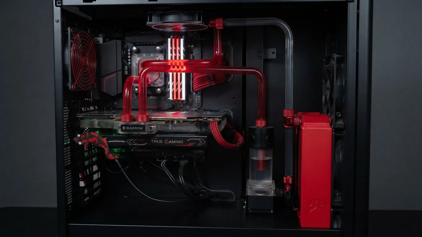 El PC de pruebas: Ryzen 7 5800X y RTX 2080 SUPER de 8 GB con refrigeración líquida.